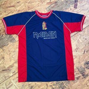 Iron Maiden Brave New World Concert Soccer Jersey Circa 2001 - Size XL